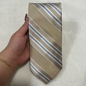 IKE BEHAR NY BEIGE/GREY TIE